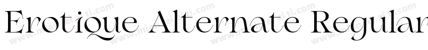 Erotique Alternate Regular字体转换